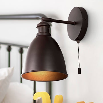 Hudson 6.5" Farmhouse Bohemian Iron LED Sconce - JONATHAN Y